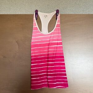 C9 by Champion Pink Ombre Stripe Racerback Tank